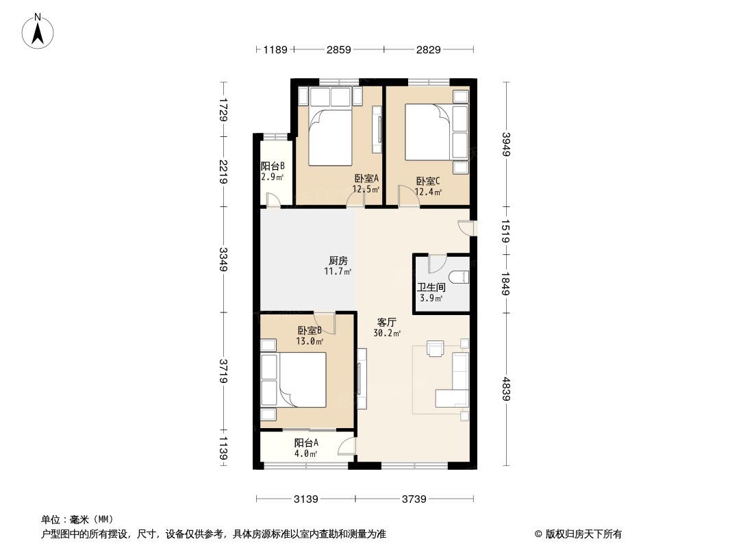 平湖金色华庭户型图图片