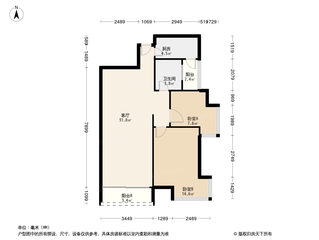 美庐雅苑户型图图片