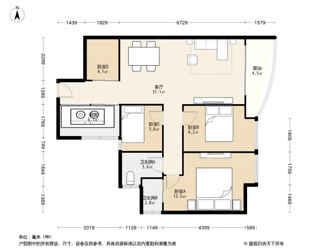 龙城华府户型图