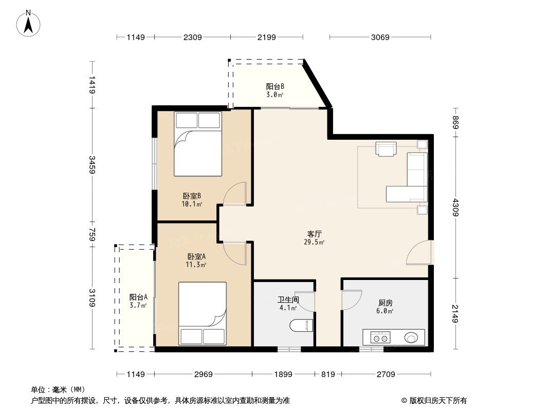 江油紫荆园户型图图片