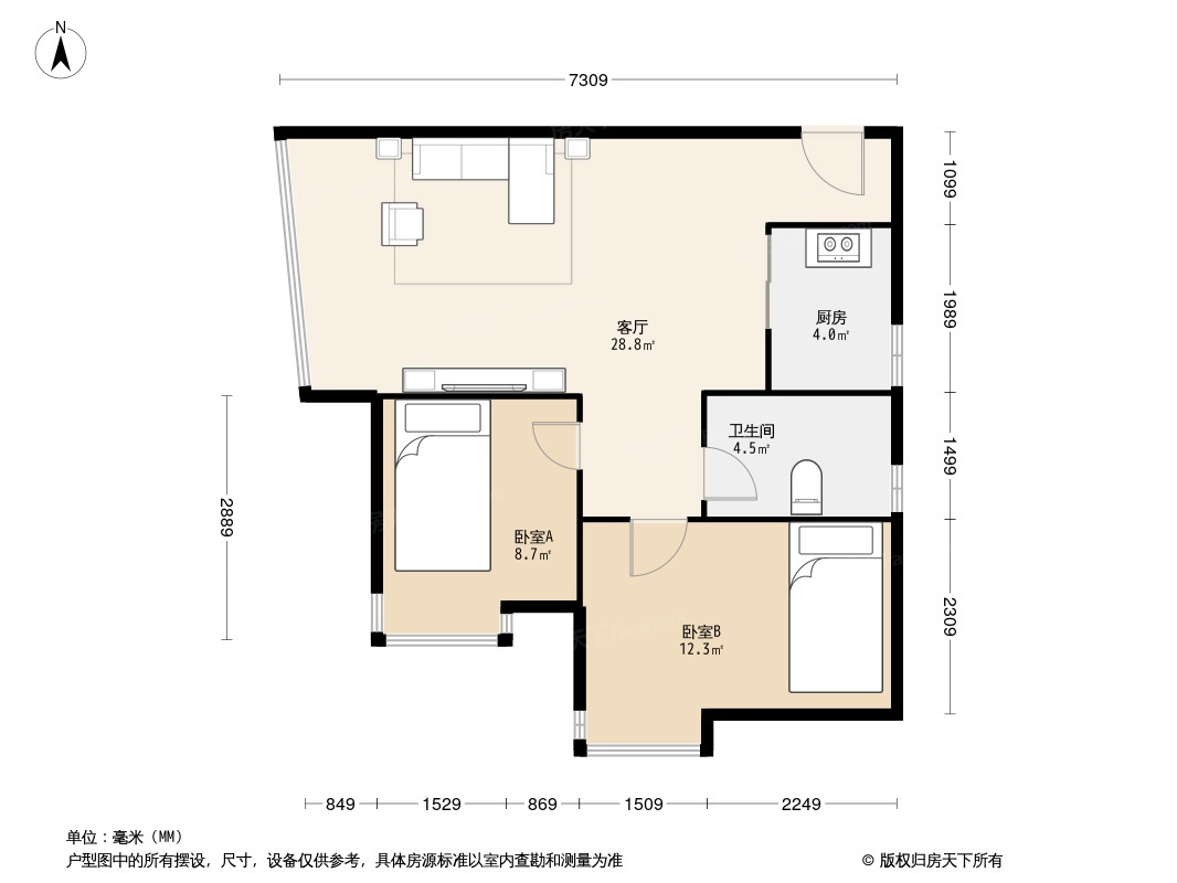 红树福苑户型图片