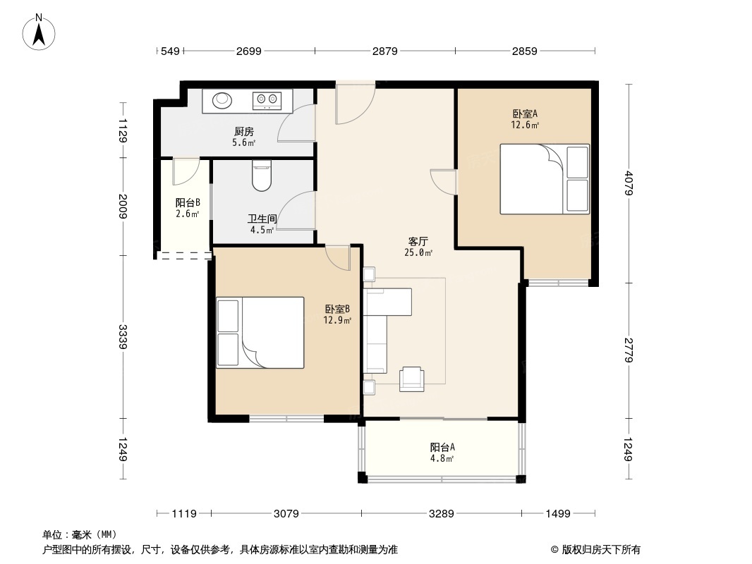 绿地派克公馆户型图图片