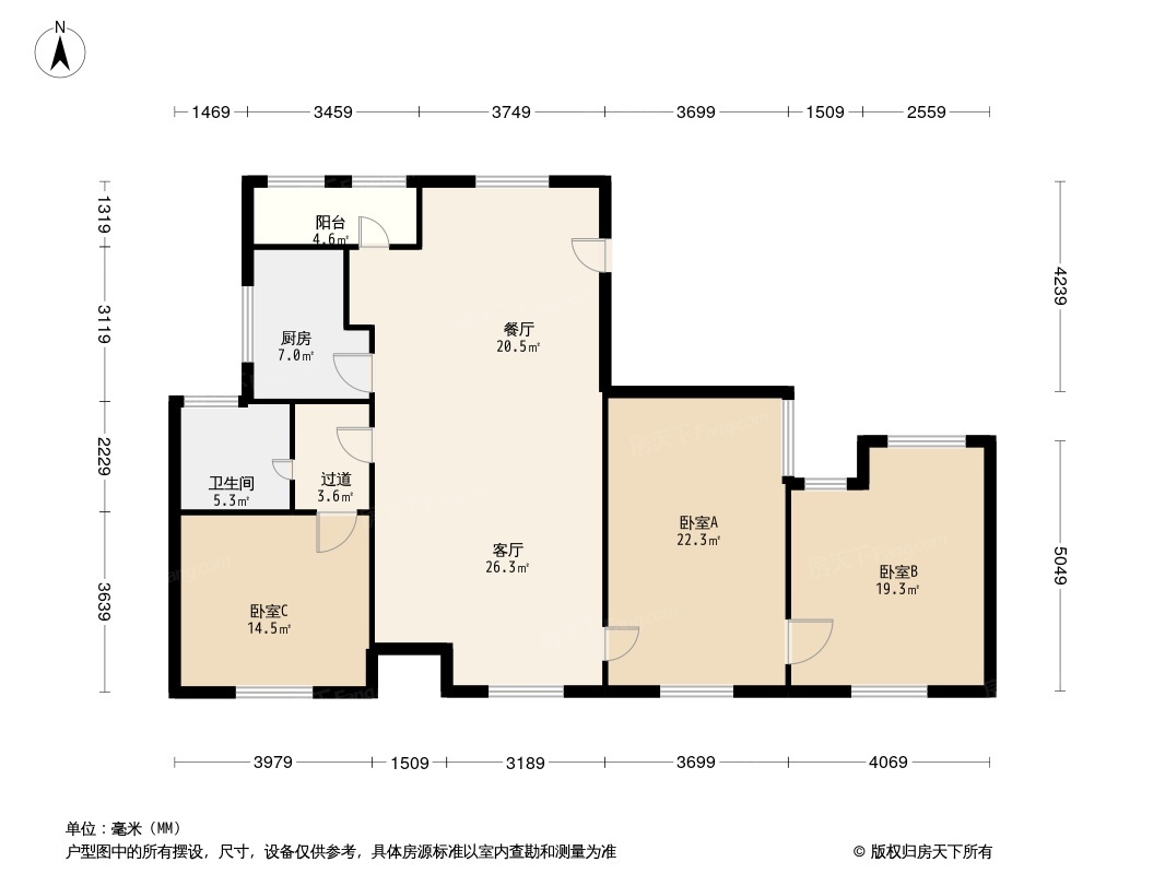 信达银杏尚郡户型图图片