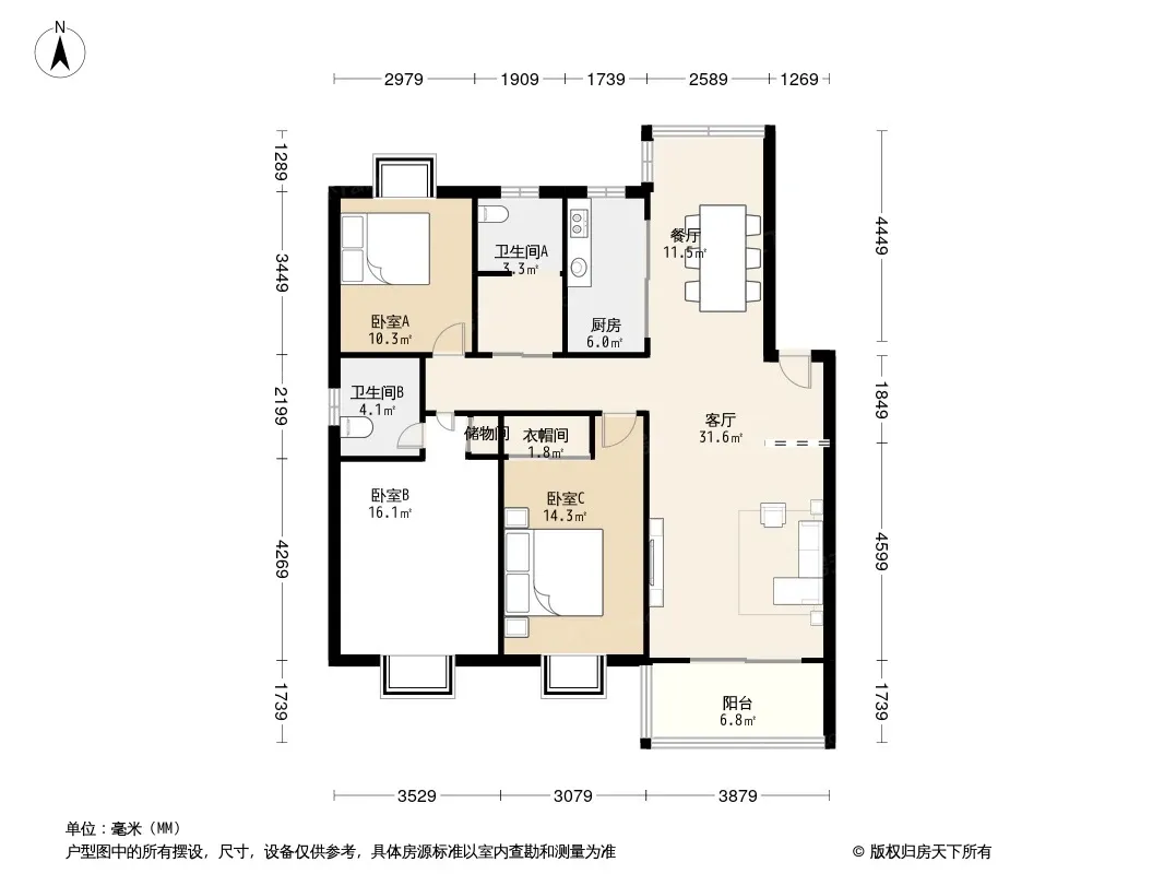香榭里花园户型图