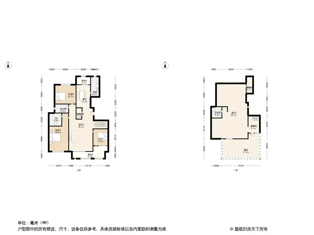 西山公馆户型图图片