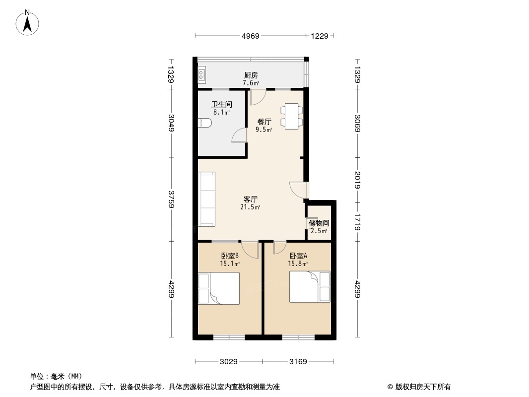 汉沽华阳里户型图