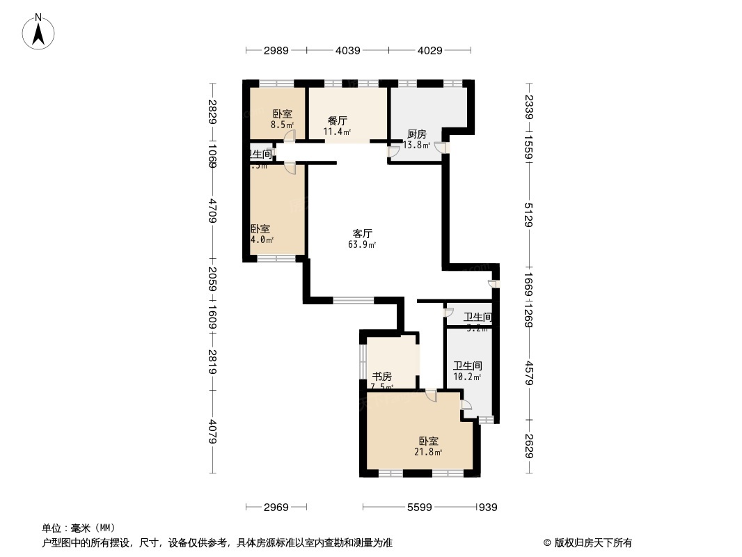 北京贡院六号户型图图片