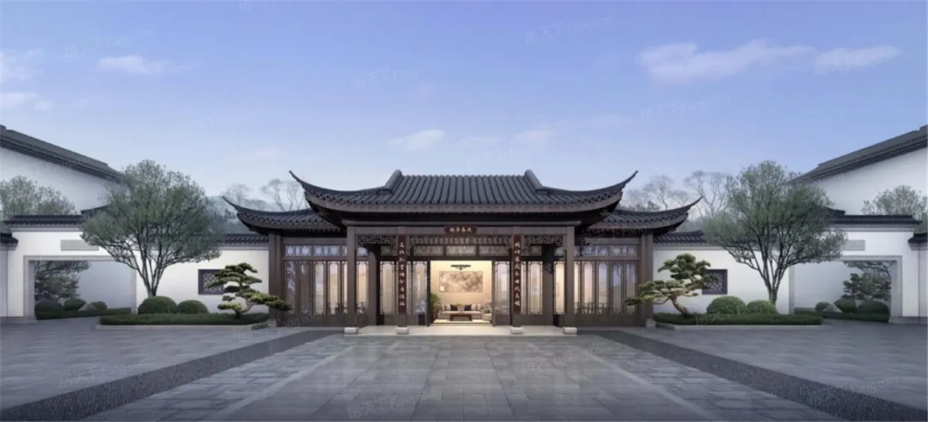 烟台海岸线上的桃李春风宋卫平送给北中国蓝粉的中式叠院