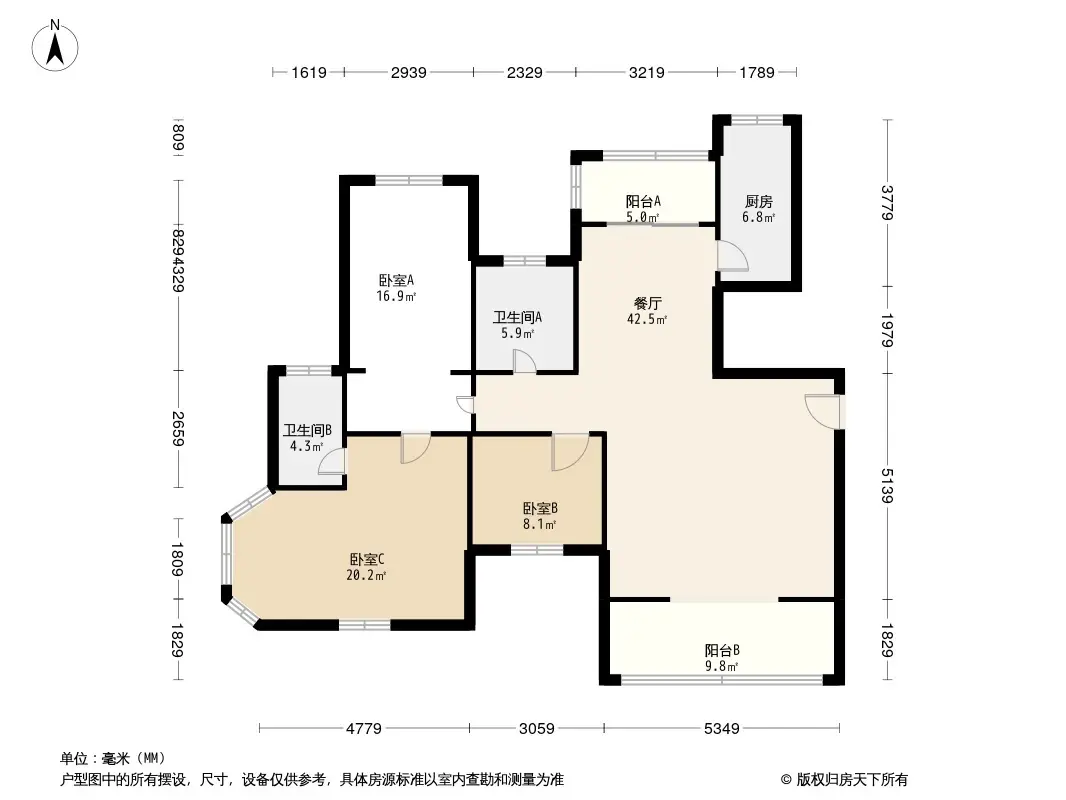 香域滨江二期 户型图图片