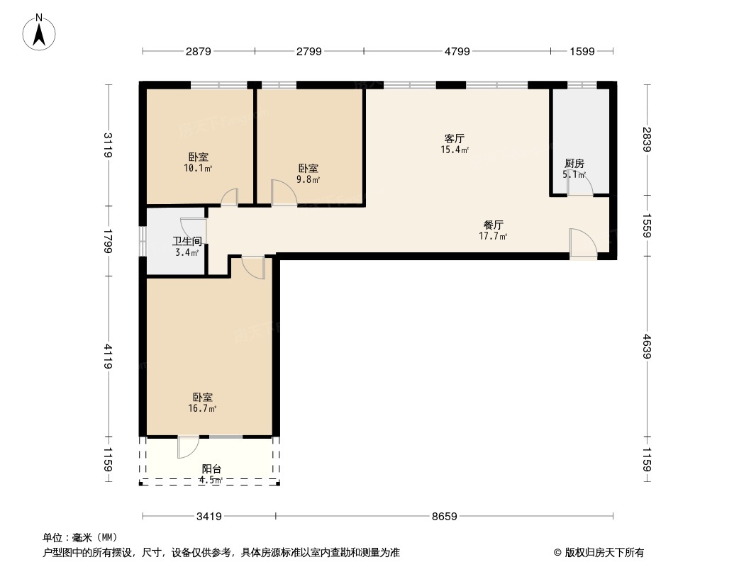 银泰御华园三期户型图图片