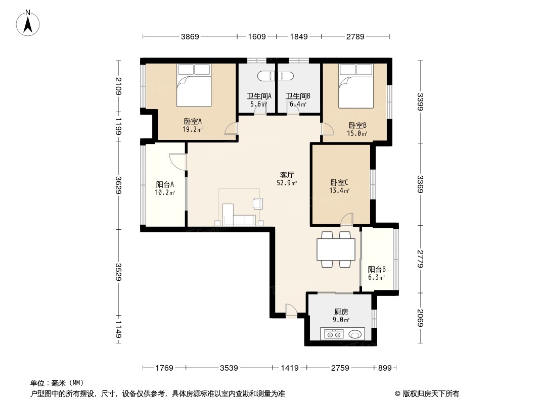 保利蓝海郡户型图图片