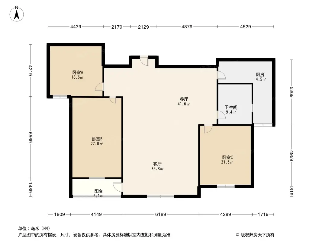 九龙花园户型图图片