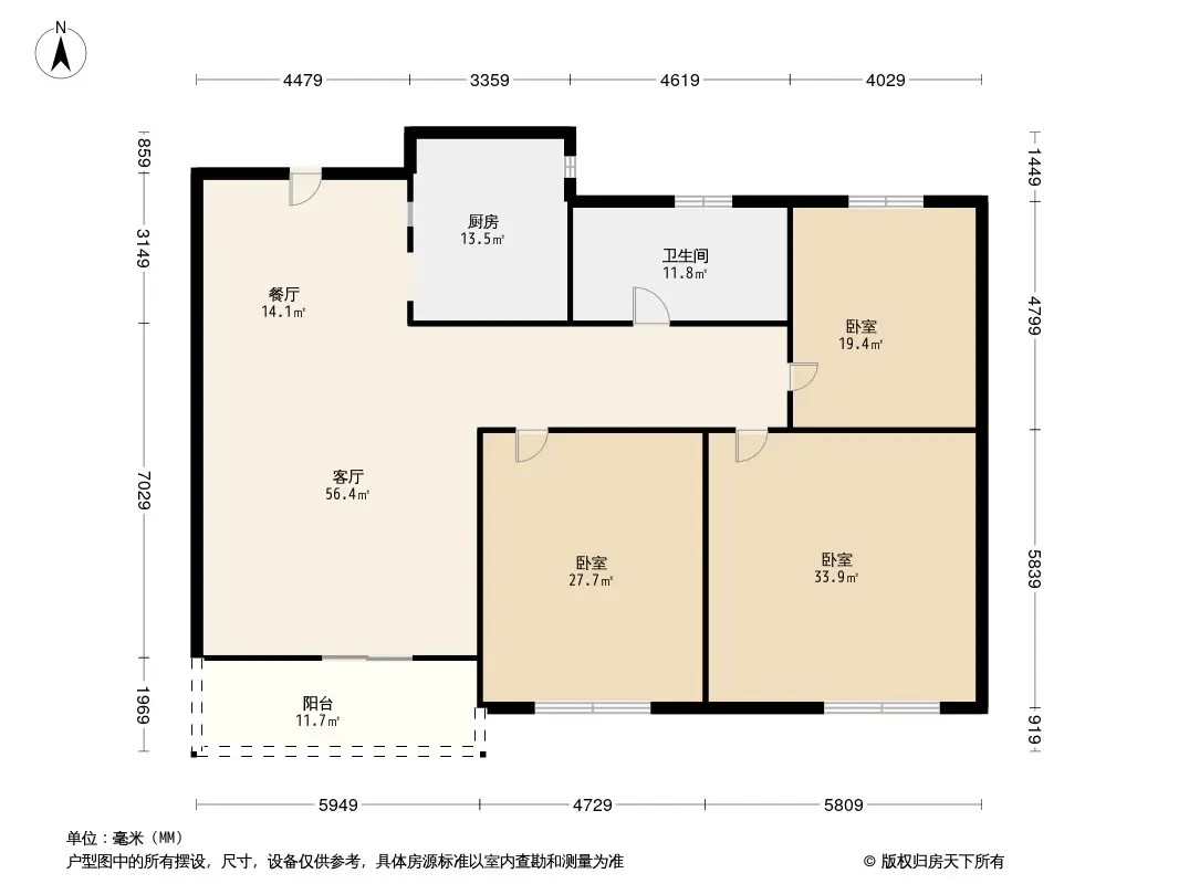 保利香槟国际105户型图图片