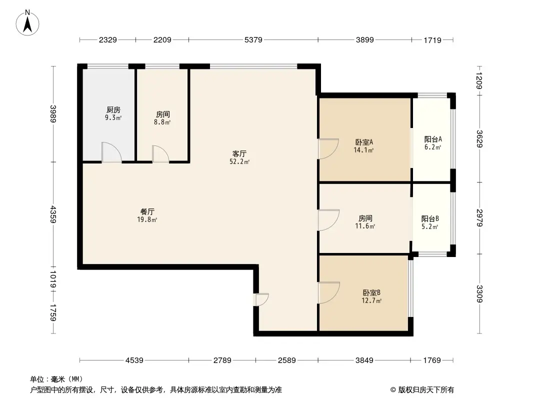 三角地小區戶型圖