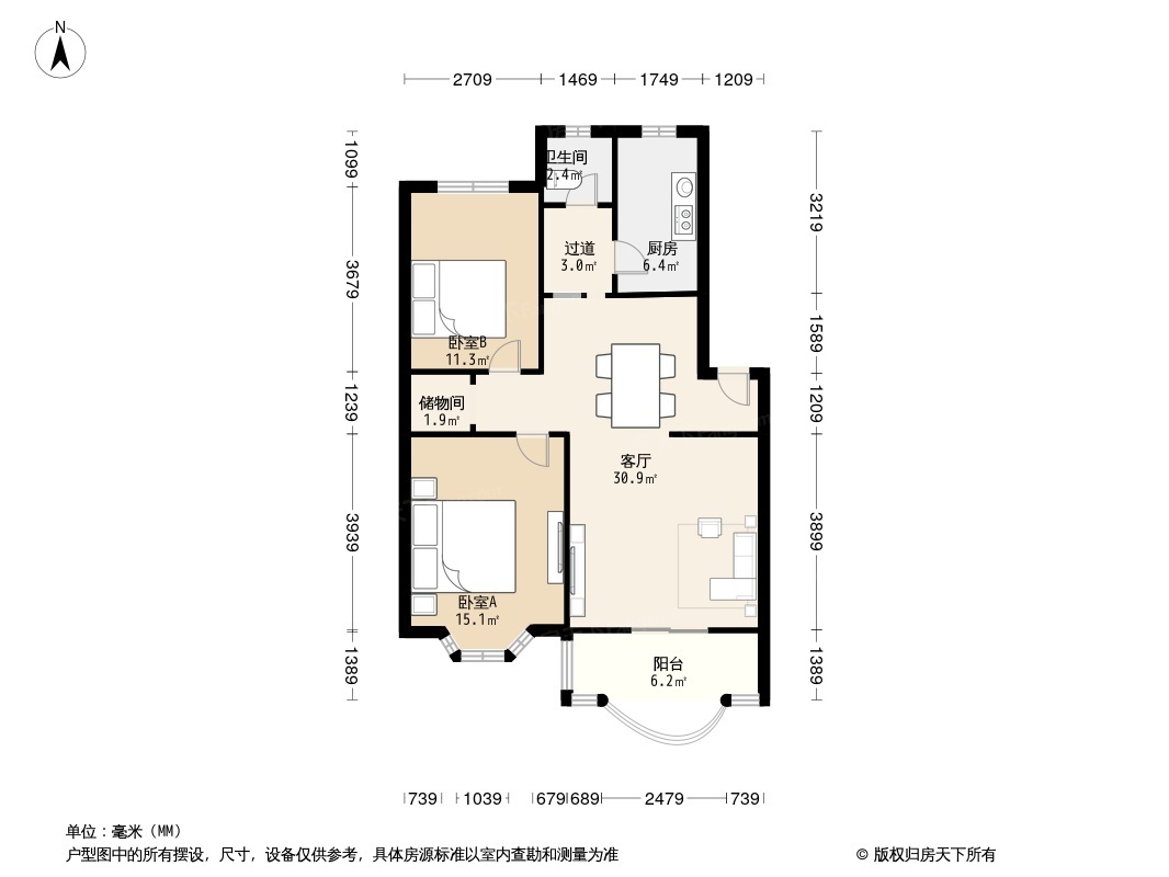 安居苑西村户型图