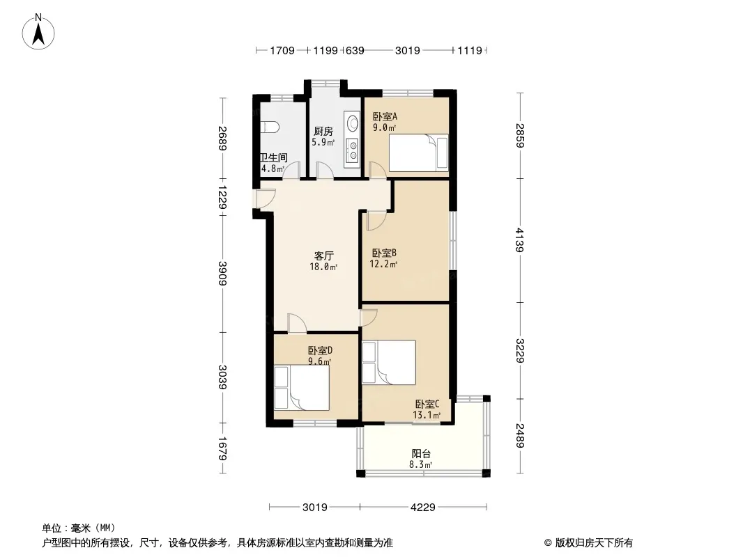 银海公寓户型图