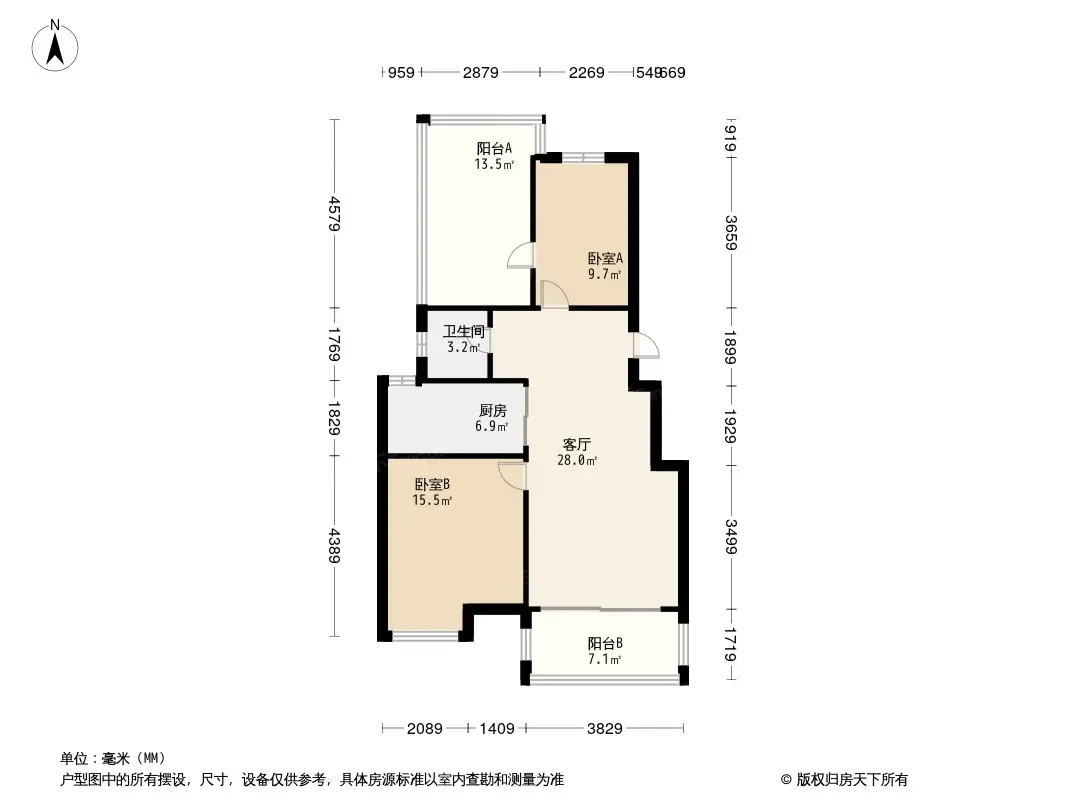 福州花满庭户型图图片