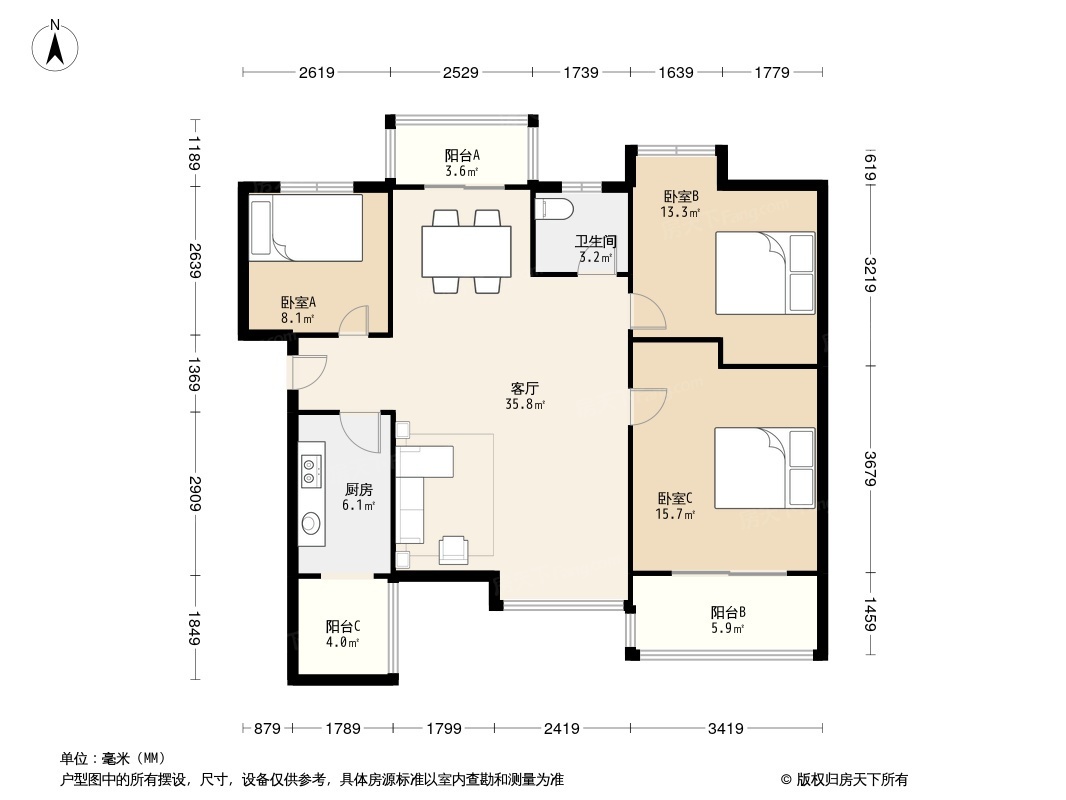 百步亭现代城户型图图片