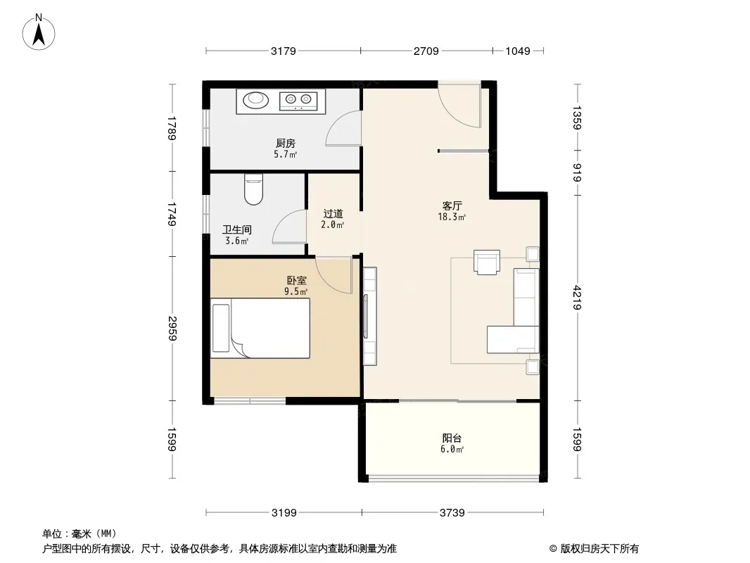 户型信息面积范围在售二手房套数在售二手房价格区间丰华园主力户型