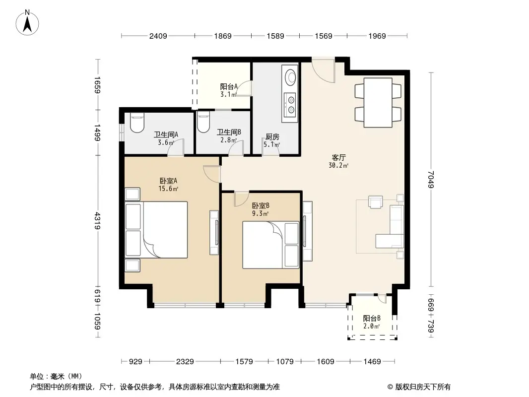 幸福里户型图