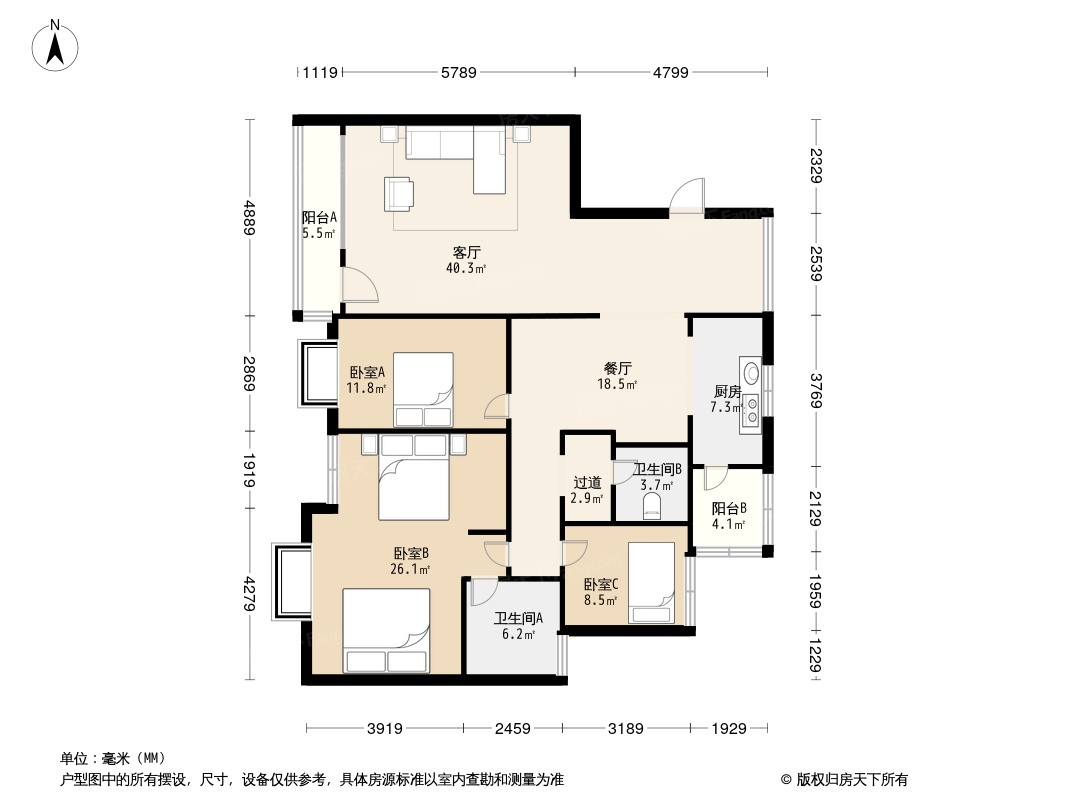 台州金桂苑户型图片