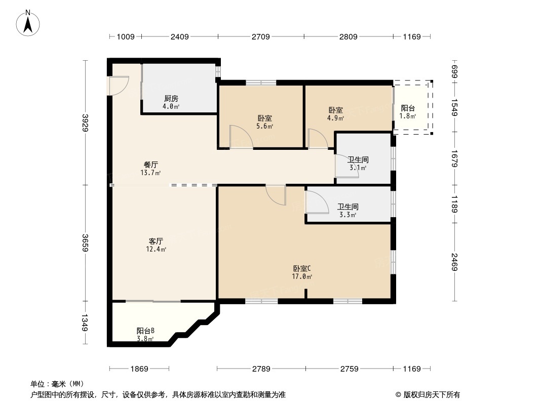 博裕雅苑b户型图片