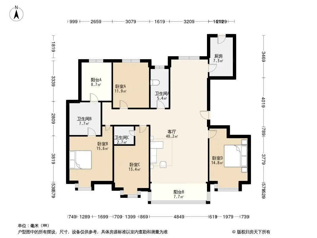 山水香堤溪墅户型图图片