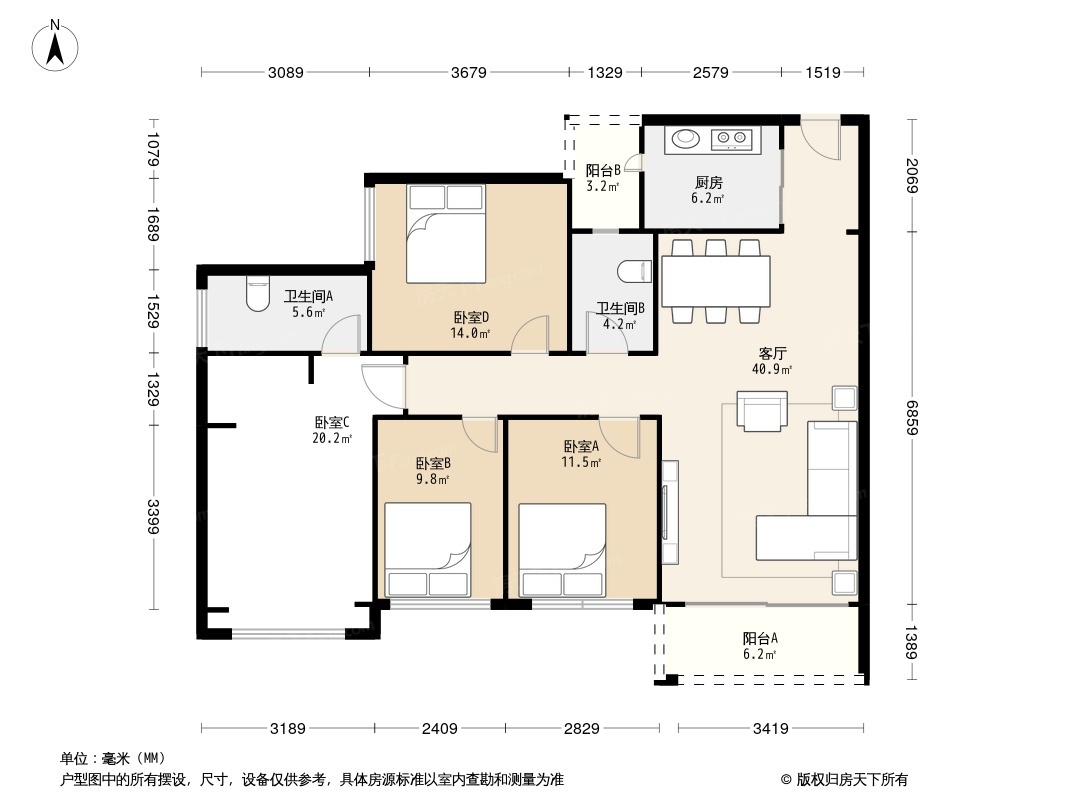 深圳龙光玖龙玺户型图片