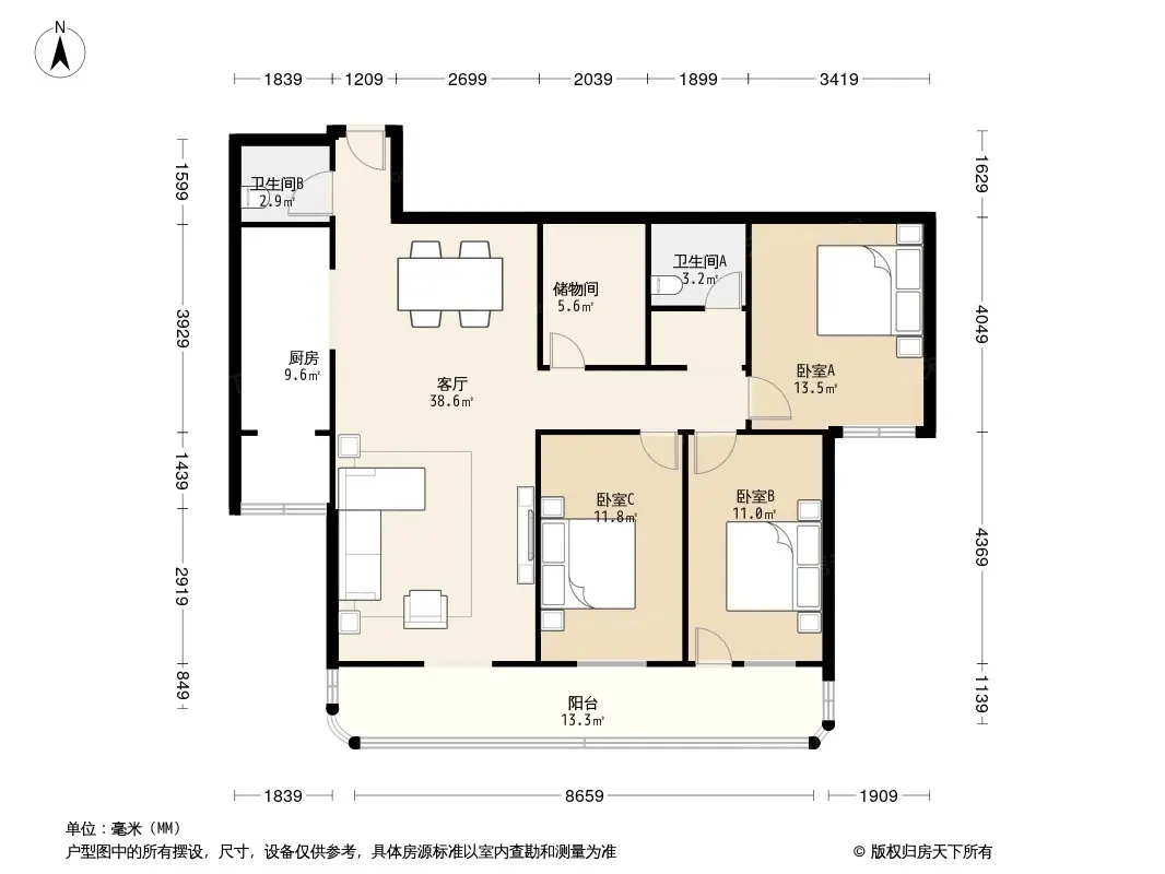 人保家屬院戶型圖