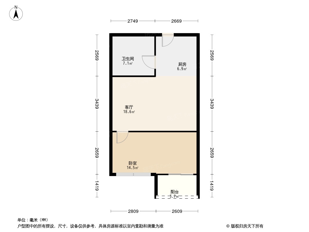 悦湖苑户型图图片