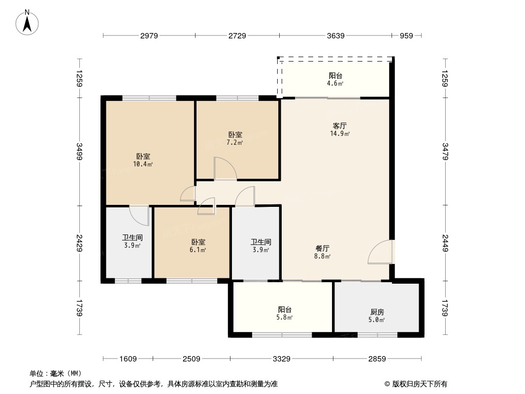 山水华府户型图图片