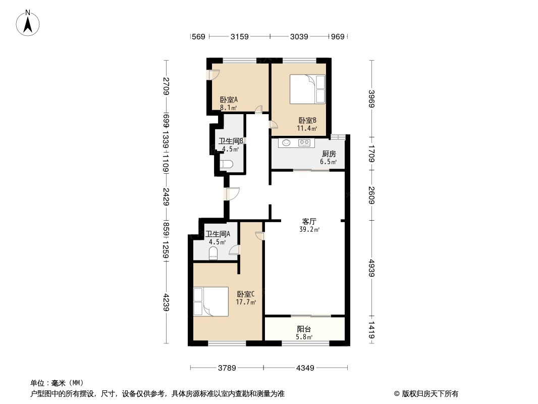 西溪诚园明礼苑户型图图片