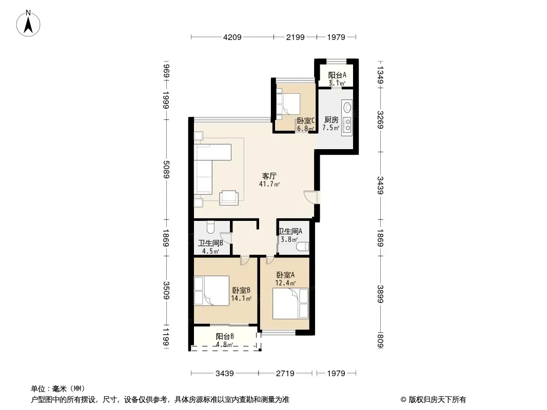 江都梧桐公元户型图图片