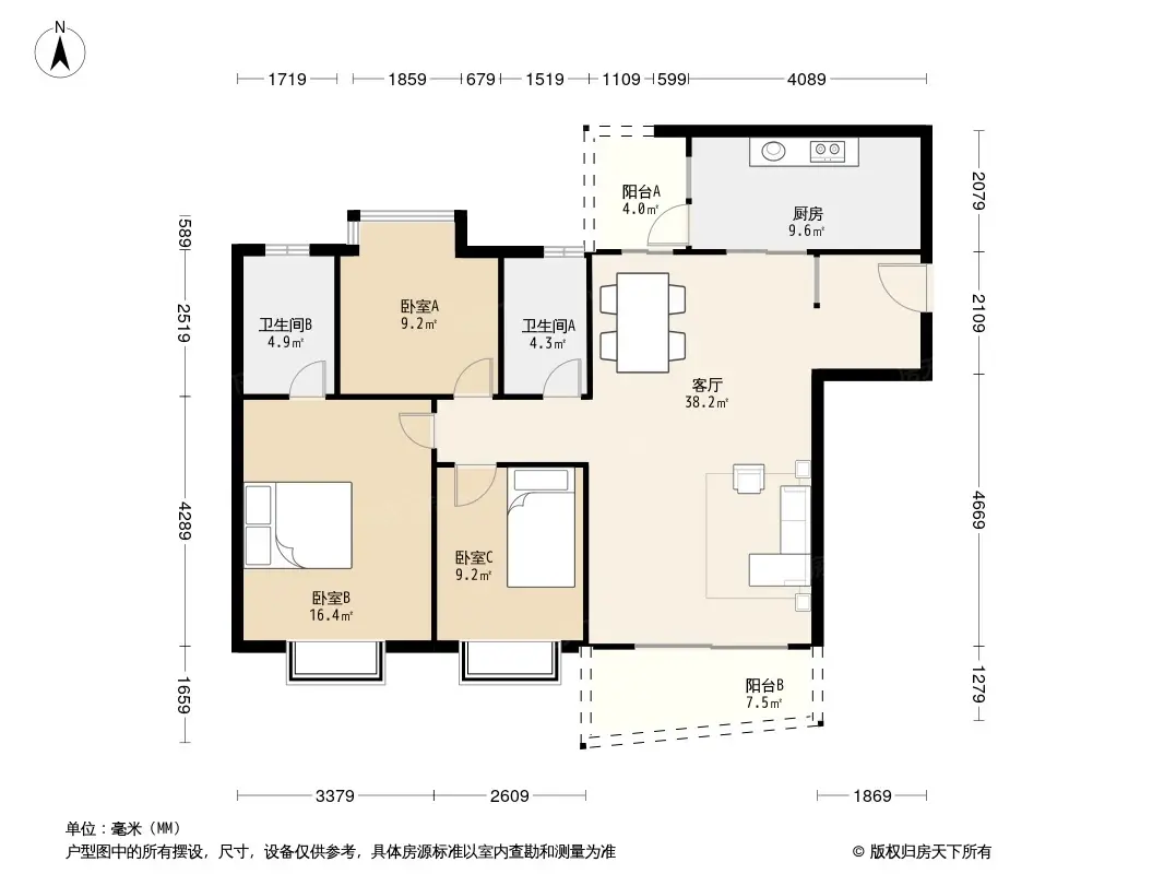 华颖花园华颖轩户型图