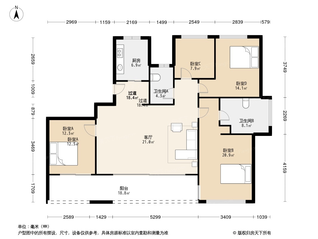 贵港文澜府户型图图片