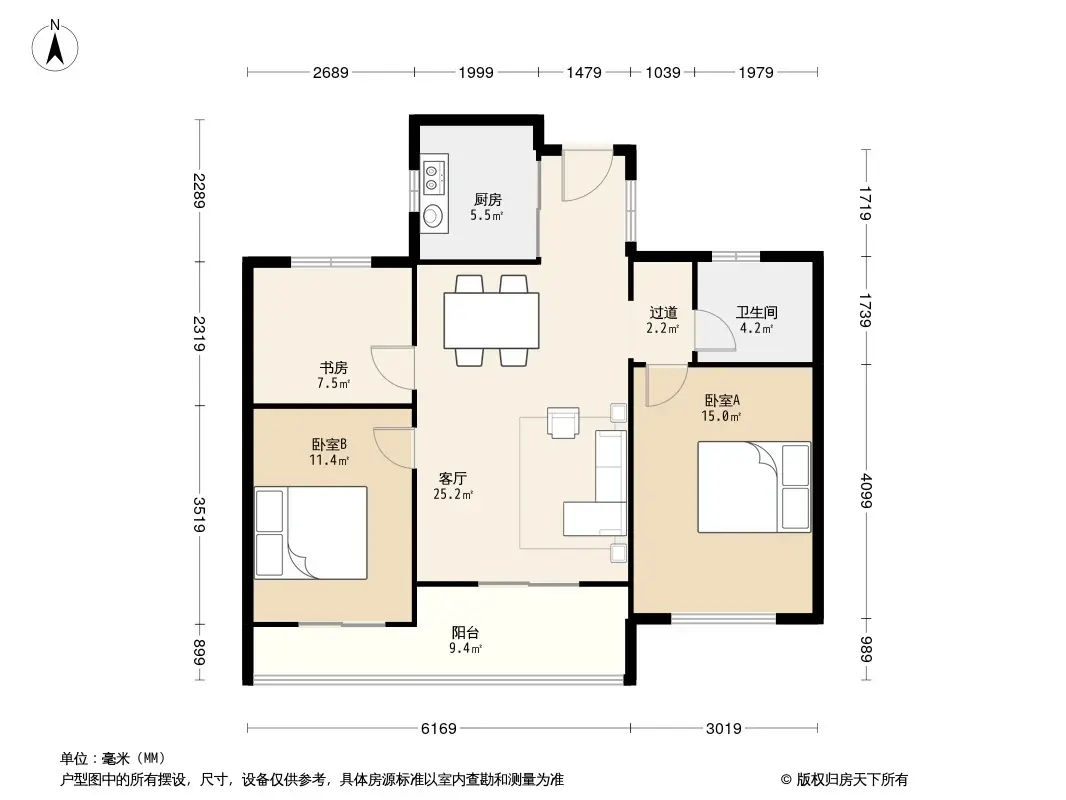 钱塘玫瑰湾户型图