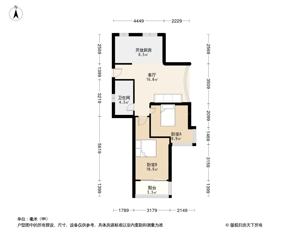 逸景湾户型图图片