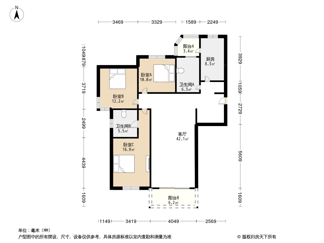 郑州康馨花园户型图图片