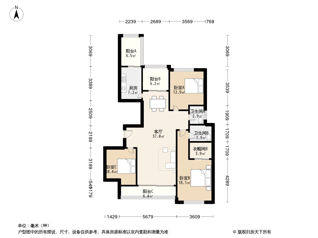 萧山旺角城户型图图片