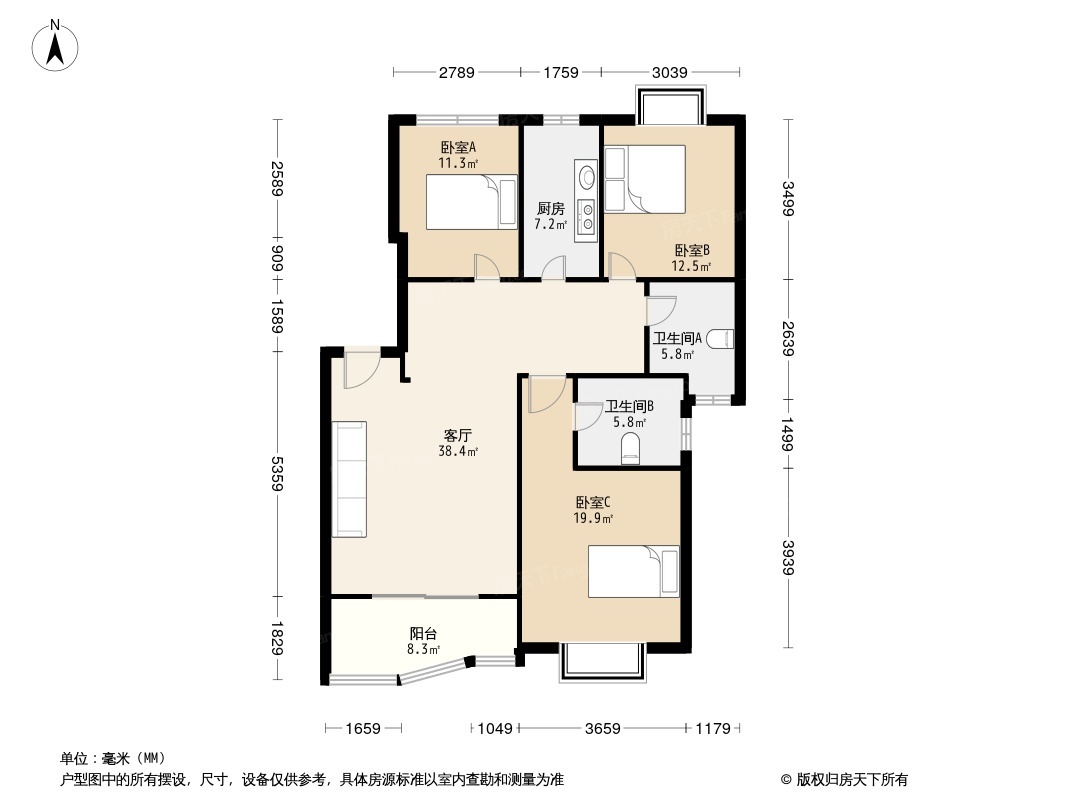 金色港湾户型图