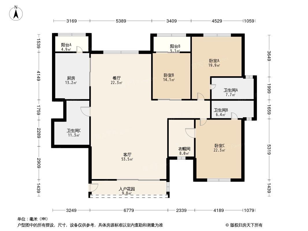 棕榈泉户型图图片