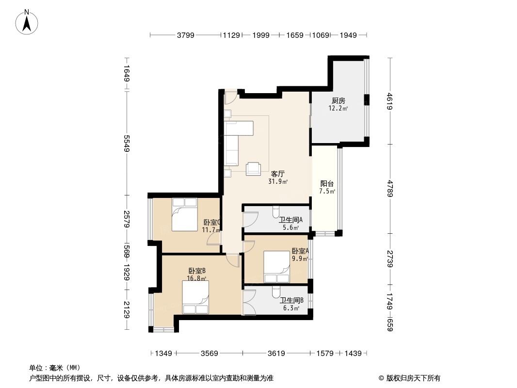 西班牙森林别墅户型图