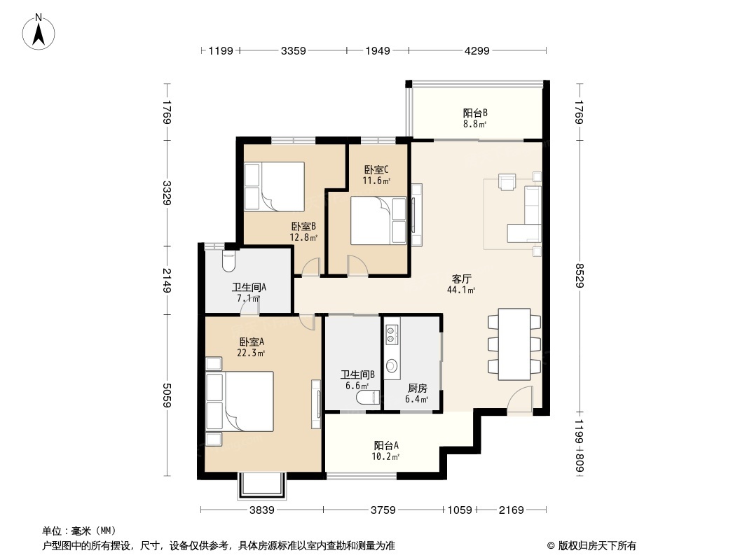 名都凯旋城户型图