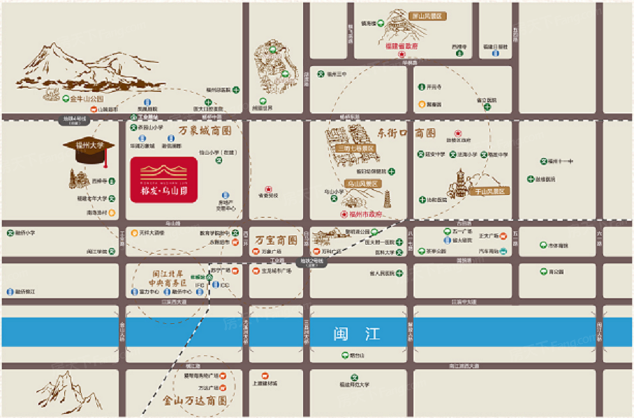 深度解析:榕发·乌山郡105㎡户型在售