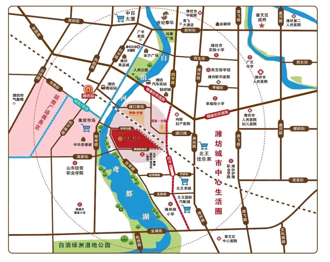即将开盘的楼盘包括:潍城楼盘-郡王府东郡,其它楼盘-中颐蓝城桃花源.