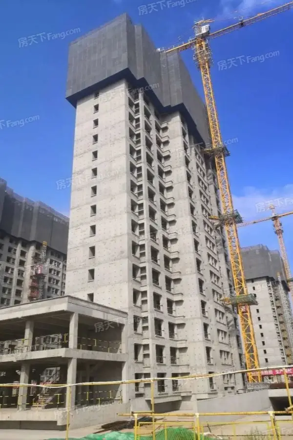 实景图:陶清河泮 3号楼主体建筑已达20层