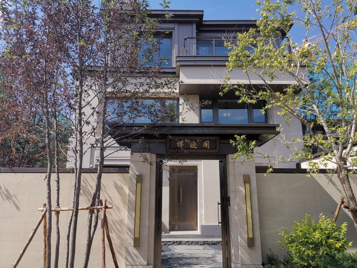 实景图:一期10#合院进展图