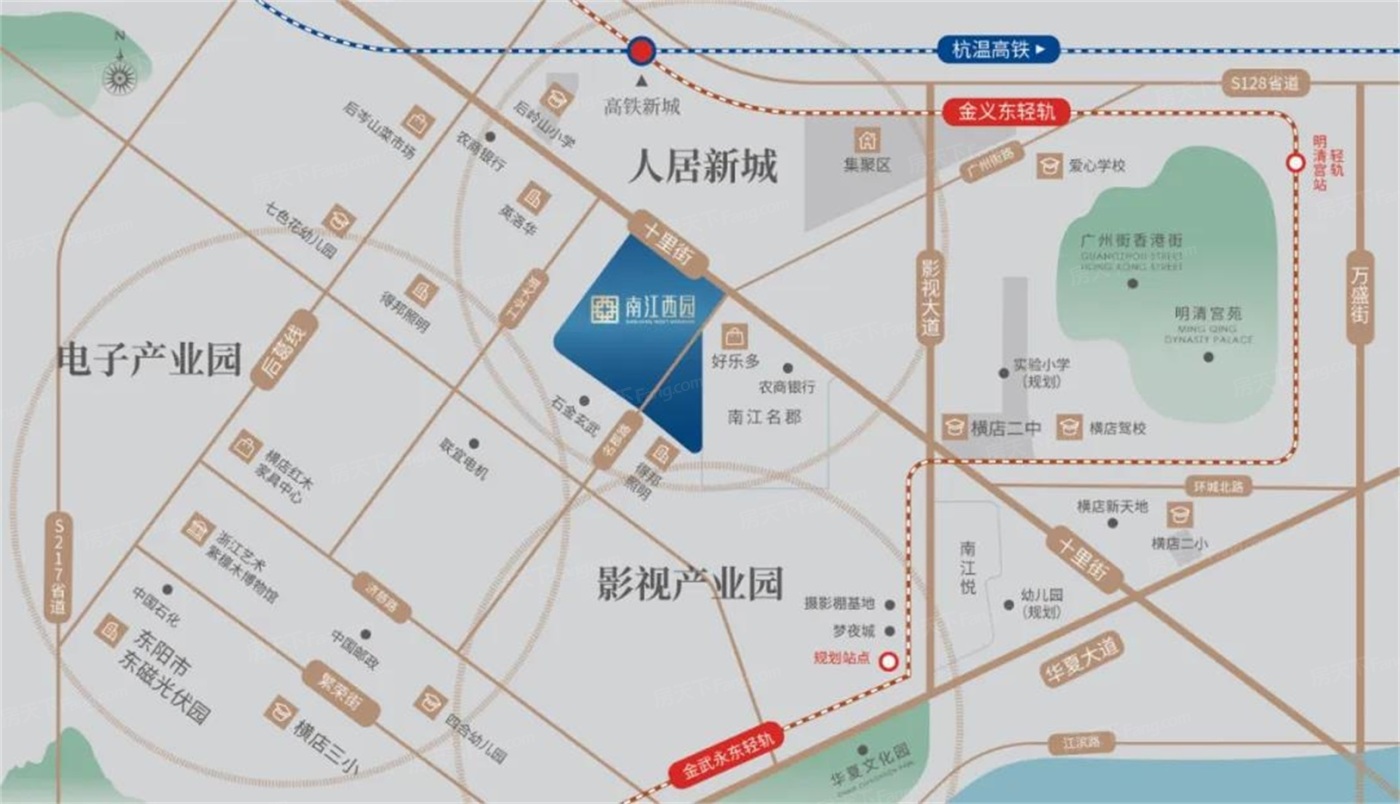 横店楼盘地图图片