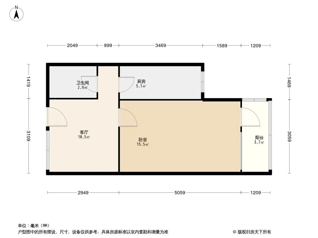 嘉园三里户型图