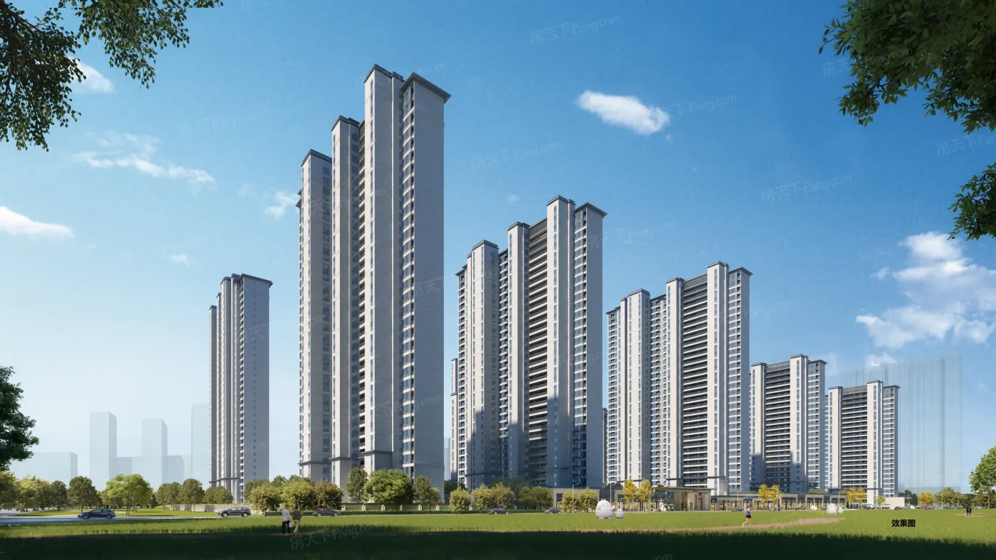 绿城映月海棠主推1号楼建面约89118平毛坯高层